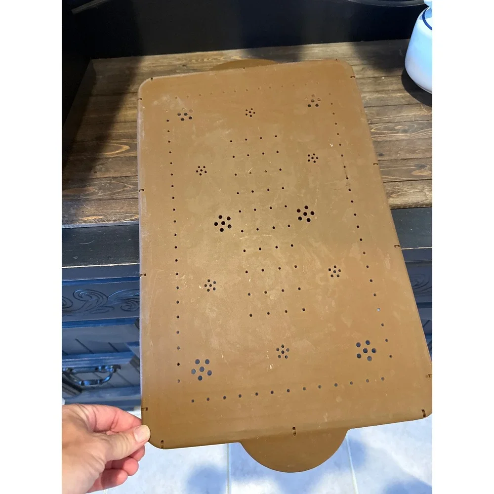 Temp-tations Silicone Baking Board Set Brown Floral Embossed 2 Piece Kitchenware